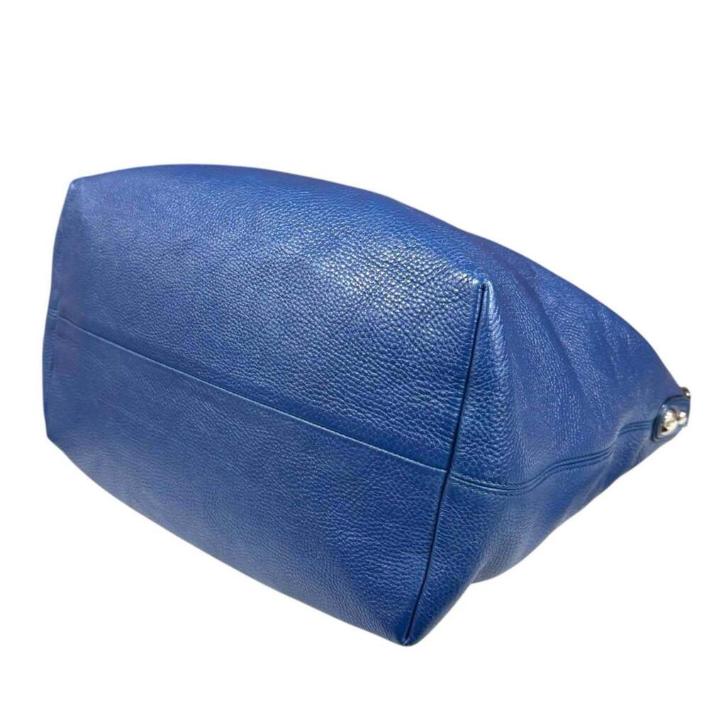 GUCCI Authentic Blue Leather Shoulder Bag - Picture 6 of 16